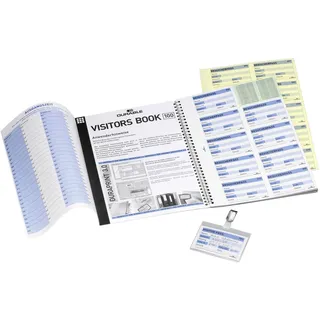 Durable Nachfüllsatz für Besucherbuch / Visitors Book 100 deutsch, für 100 Namensschilder, 146461