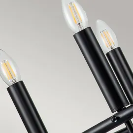 Elsteadlighting Capitol Hill Kronleuchter mit 6 Lichtern, Schwarz - KL-CAPITOL-HILL6-BLK