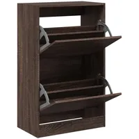 VidaXL Schuhschrank Braun Eichen-Optik 60x34x96,5 cm Holzwerkstoff