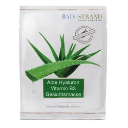 Badestrand Aloe Hyaluron Vitamin B3 Gesichtsmaske, 20 Milliliter