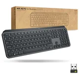 Logitech MX Keys for Business, schwarz, Logi Bolt, USB/Bluetooth, CH (920-010246)