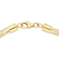 Firetti Halsreif »Schmuck Geschenk Gold 585, Fantasiekette gedrehte Optik«, gelb