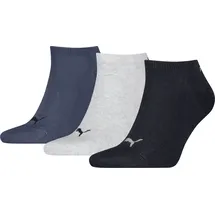Puma Sneakersocken 3er Pack Blau/Grau 47-49