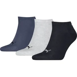 Puma Sneakersocken 3er Pack Blau/Grau 47-49