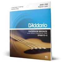 D'Addario EPBB170-5 Phosphor Bronze Akustik Bass Saitensatz 0,11 cm