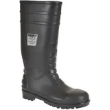 PORTWEST Total-Sicherheitsgummistiefel S5, Größe: 39, Farbe: Schwarz, FW95BKR39