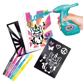 Airbrush Plush Airbrush Art Poster Maker Kit mit elektrischer Airbrushpistole mehrfarbig