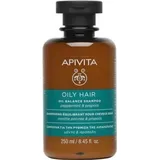 Apivita Oil Balance Shampoo mit Pfefferminze und Propolis 250 ml
