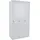 Mendler Schließfach Boston T829, Spind Wertfachschrank Schließfachschrank, Metall 3 Fächer ~ grau
