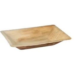 25 Teller Palmblatt pure eckig 3 cm x 17 cm x 12 cm natur