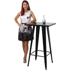 MCW Stehtisch A73 60 x 105 x 60 cm Schwarz