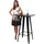 MCW Stehtisch A73 60 x 105 x 60 cm Schwarz