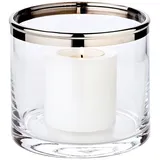 Edzard Windlicht Molly Kristallglas Silber
