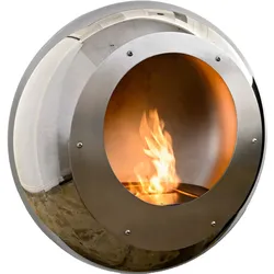 Cocoon Fires Vellum Ethanolkamin: Edelstahl, hochglanzpoliert