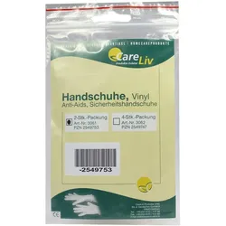 Handschuhe Vinyl Anti Aids 2 St