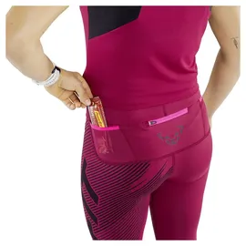 Dynafit Ultra Graphic Leggings - Beet Red / Black / DNA Green - M