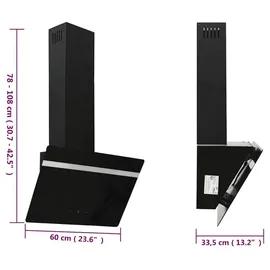 vidaXL Kopffreihaube 60 cm Schwarz