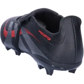 adidas Predator League Fold-Over Tongue FG/MG Fußballschuhe - Core Black/Grey Four/Lucid Red 44