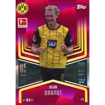Topps Sammelkarte FT11 - Julian Brandt - Flex Tech NUMBERED 76/99 PINK - 2024/2025