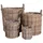 VCM Korbset Carly rund mit 4 stk. 40 x 46 x 40 cm braun