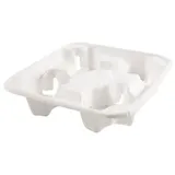 NATUREStar Becherhalter Quattro 50 St. 21,5 cm x 21,5 cm Weiß
