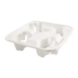 NATUREStar Becherhalter Quattro 50 St. 21,5 cm x 21,5 cm Weiß
