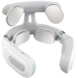 4-Kopf-Massagegerät für die Halswirbelsäule, Kraftanpassung, USB wiederaufladbar, intelligente Pulsheizung für den Hals