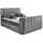 Stella Trading Boxspringbett 180 x 200 cm H2 Grau