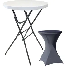 Trutzholm Stehtisch Ø 80 x 110 cm Weiß