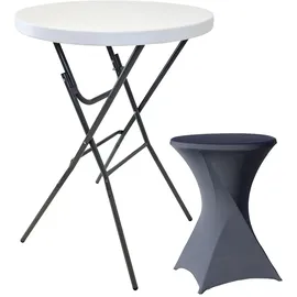 Trutzholm Stehtisch Ø 80 x 110 cm Weiß