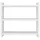 woody fashion Arbeitsplatte Holz 44x40x10 cm weiß