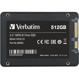 Verbatim Vi550 S3 512 GB 2,5''