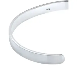 KUZZOI Armband Basic Bangle Matt 925 Silber«, silberfarben
