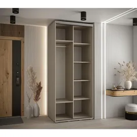 möbel kryspol Schwebetürenschrank Dakota 110 x 235,2 x 60 cm Schwarz