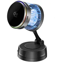 4smarts Qi2 25W / MagSafe Ladegerät mit Kühlung, RGB 360° Halterung, spacegrau