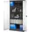 Stahlschrank Stahlblech Pulverbeschichtet cm x cm x cm anthrazit/weiß