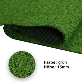 MDEKOR Kunstrasenteppich Outdoor in Echtrasen-Optik 350 x 200 cm