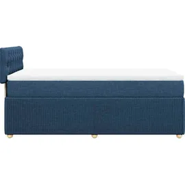 vidaXL Boxspringbett 100 x 200 cm Blau