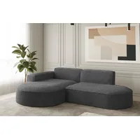 Fun Möbel Ecksofa Designersofa PALMA XS in Stoff Ascot