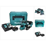 Makita DKP 181 RT1J Akku Hobel Falzhobel 82 mm 18 V Brushless + 1x Akku 5,0 Ah + Ladegerät + Makpac