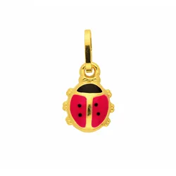 Ketten-Anhänger ADELIA ́S "Damen Goldschmuck 333 Gold Anhänger Marienkäfer", gold, Schmuckanhänger, Damen, Gelbgold 333, 333 Gold Goldschmuck für Damen