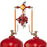 GOK 2-Flaschenanlage 4kg/h 50mBar automatisch für Anschluss an Gasflaschen mit 33 kg Füllgewicht