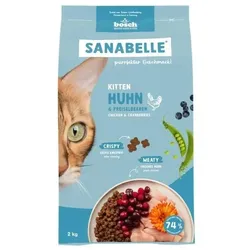 SANABELLE Kitten Huhn 2 kg für Kätzchen sowie tragende und säugende Katzen