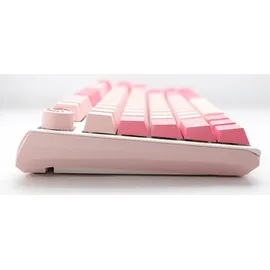 Ducky One 3 Gossamer Pink Gaming Tastatur - MX-Ergo-Clear US Englisch Pink, Weiß
