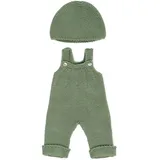 MINILAND BABY Miniland Gestricktes Outfit-set Overall & Mütze Grün