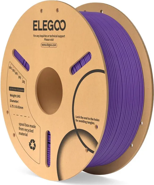 Elegoo PLA-Filament 1 kg, Papierspule, Lila