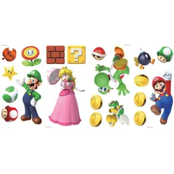 HCM Kinzel - RoomMates Wandsticker - Super Mario Brothers Peel And Stick Wall Decals