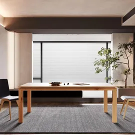 danzz Klassischer Verge-Tisch 80 x 80 x 200 cm braun