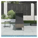 vidaXL Sonnenliege 200 x 55 x 98 cm Grau