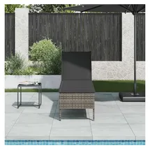 vidaXL Sonnenliege 200 x 55 x 98 cm Grau